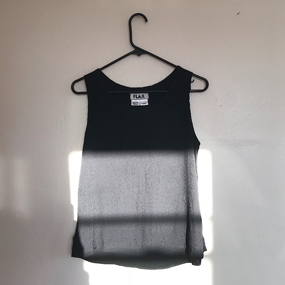 Flax Rayon Boxy Tank Top - Picture 4 of 4